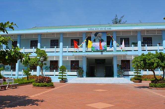 Trường mầm non Hải Ninh là nơi trú ẩn an toàn cho hàng trăm người dân trong trận bão lịch sử năm 2013.