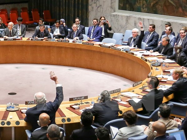 Toàn cảnh phiên họp Hội đồng Bảo an Liên hợp quốc tại New York. (Nguồn: THX/TTXVN)