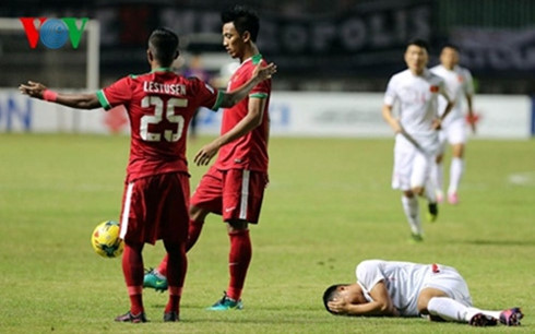  ĐT Việt Nam thua cay đắng 1-2 trước Indonesia. (Ảnh: Nhung Trần)