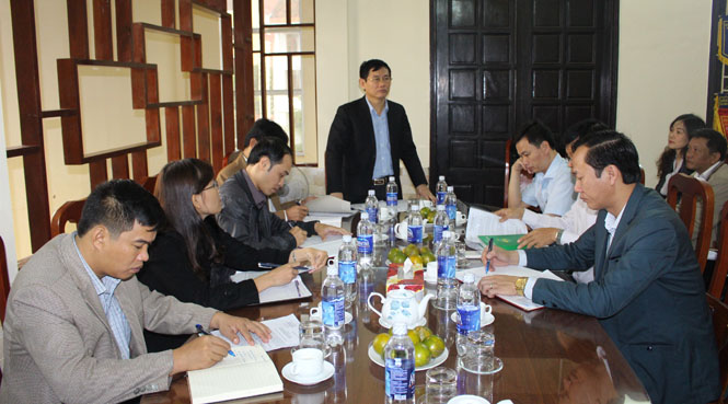 Đồng chí Nguyễn Ngọc Phương, Tỉnh ủy viên, Phó Trưởng Đoàn ĐBQH tỉnh kết luận tại buổi giám sát. 