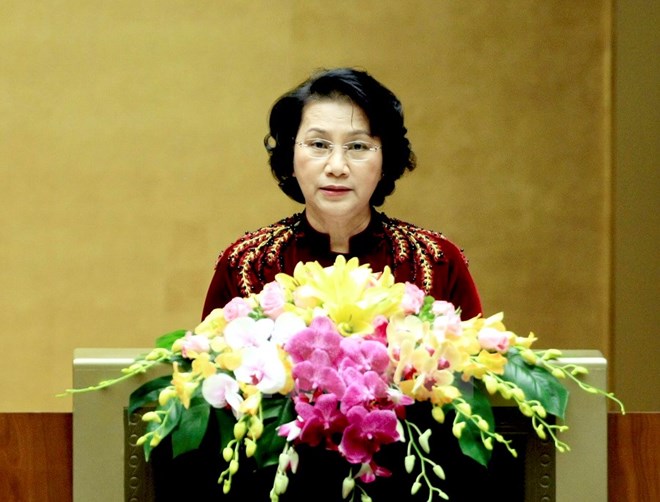 Chủ tịch Quốc hội Nguyễn Thị Kim Ngân. (Ảnh: Phạm Kiên/TTXVN)