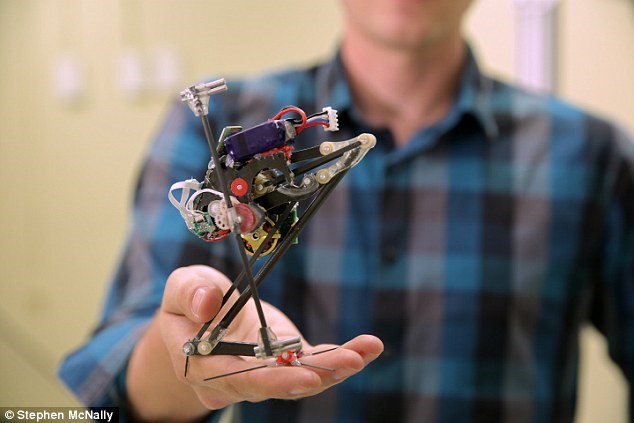 Các nhà khoa học Mỹ đã phát triển một chú robot có tên Salto. (Nguồn: Daily Mail)