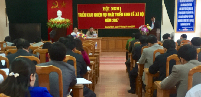 Huyện Quảng Ninh triển khai thực hiện Nghị quyết HĐND về nhiệm vụ phát triển KT-XH  năm 2017