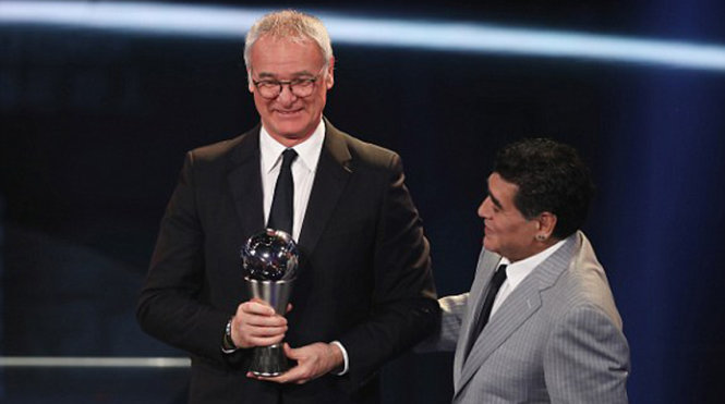  Claudio Ranieri - HLV nam xuất sắc nhất năm. Ảnh: Getty Images