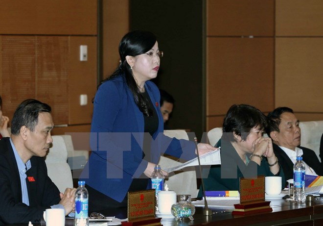 Trưởng Ban Dân nguyện của Quốc hội Nguyễn Thanh Hải phát biểu ý kiến. (Ảnh: An Đăng/TTXVN)