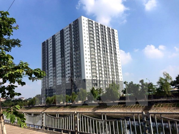 Dự án nhà ở xã hội Đồng Mồ-Đại Kim (quận Hoàng Mai, Hà Nội) vừa hoàn thành, đưa vào sử dụng, góp phần giải quyết chỗ ở cho hàng nghìn người dân thu nhập thấp. (Ảnh: Minh Nghĩa/TTXVN)