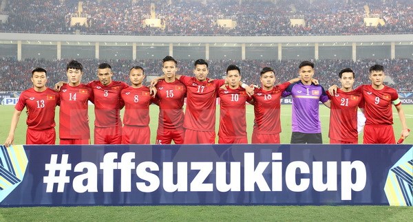 Đội tuyển Việt Nam tại AFF Suzuki Cup. (Ảnh: Quốc Khánh/TTXVN)