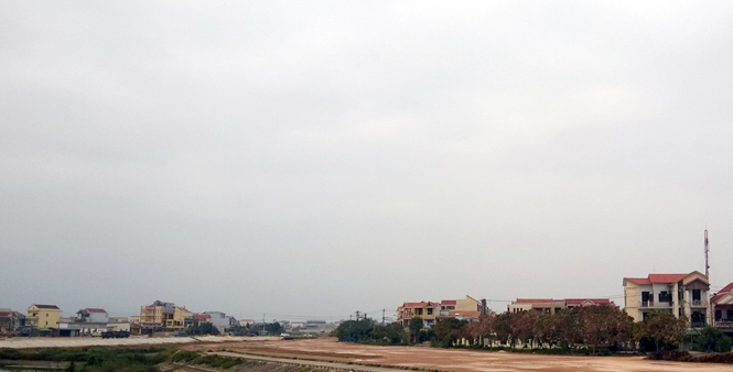 Một góc khu đất dự án Đức Ninh Đông, TP. Đồng Hới.