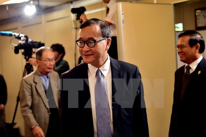 Ông Sam Rainsy. (Nguồn: AFP/TTXVN)