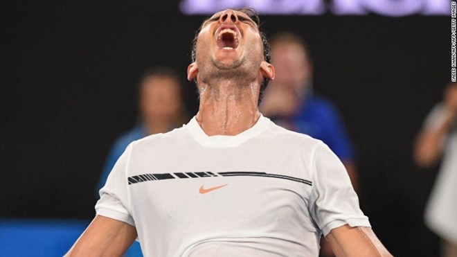 Nadal đã giành vé vào tứ kết Australian Open 2017. (Nguồn: AFP/Getty Images)