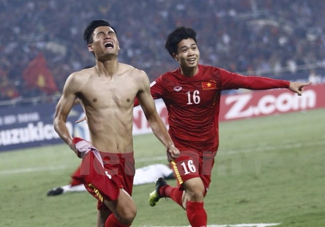 Tuyển Việt Nam sẽ quyết giành vé dự VCK Asian Cup 2019. (Ảnh: Minh Chiến/Vietnam+)