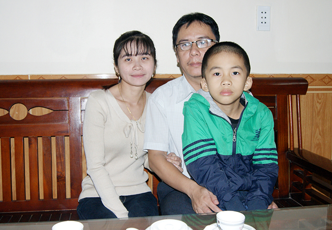 Gia đình anh Nguyễn Thái Hùng.