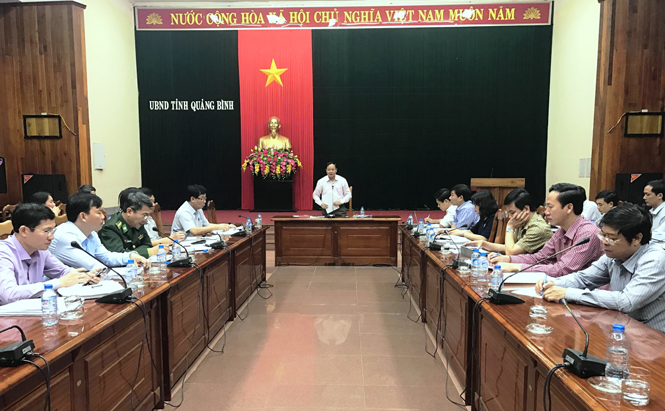 Đồng chí Lê Minh Ngân, Tỉnh ủy viên, Phó Chủ tịch UBND tỉnh phát biểu kết luận tại buổi làm việc