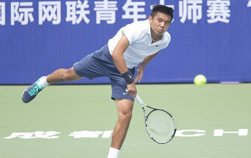  Hoàng Nam đang chơi tốt tại giải Trung Quốc F2 Futures. (Ảnh: ITF).