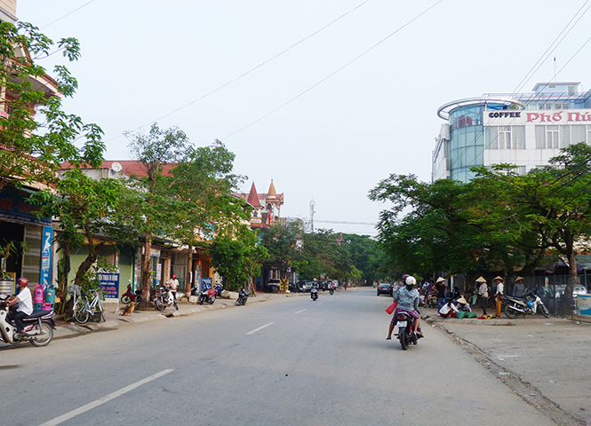 Công tác điều chỉnh quy hoạch góp phần giúp cho diện mạo huyện Minh Hóa ngày càng đẹp hơn.