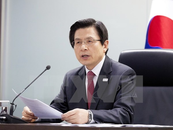 Quyền Tổng thống kiêm Thủ tướng Hàn Quốc Hwang Kyo-ahn. (Nguồn: Yonhap/TTXVN)