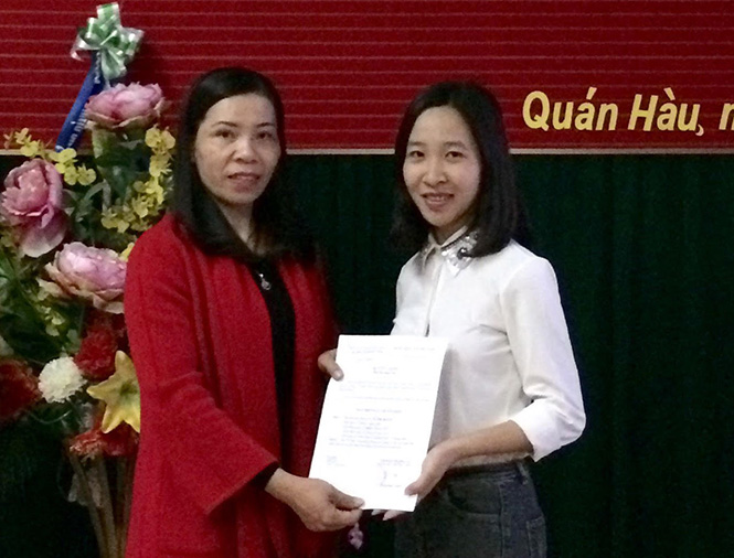 Công tác kết nạp đảng viên mới được cấp ủy các cấp huyện Quảng Ninh quan tâm.