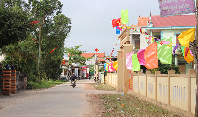 Bộ mặt nông thôn ở thôn Trúc Ly, xã Võ Ninh (Quảng Ninh) “lột xác” sau 6 năm thực hiện chương trình NTM.