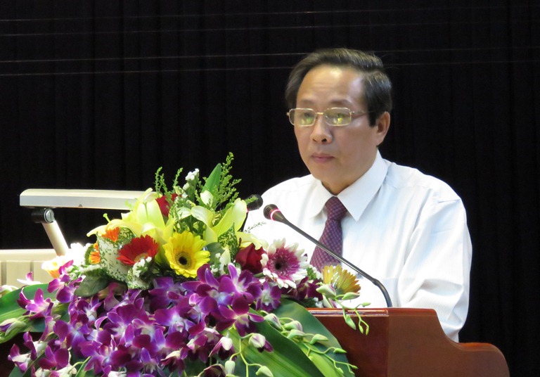 Đồng chí Bí thư Tỉnh ủy Hoàng Đăng Quang phát biểu kết luận tại hội nghị