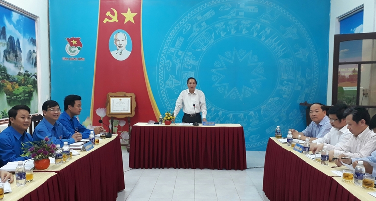 Đồng chí Bí thư Tỉnh ủy Hoàng Đăng Quang phát biểu kết luận tại buổi làm việc