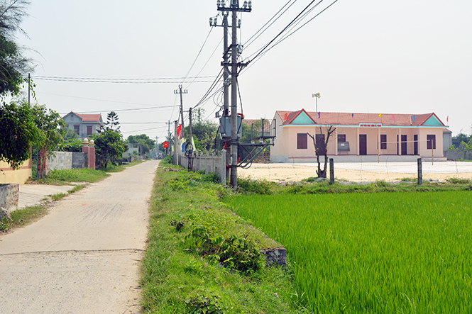 Cơ sở hạ tầng của xã Duy Ninh (Quảng Ninh) được đầu tư khá đồng bộ.