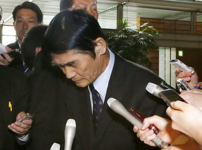 Bộ trưởng Tái thiết thảm họa Nhật Bản Masayoshi Imamura. (Nguồn: AP/Kyodo)