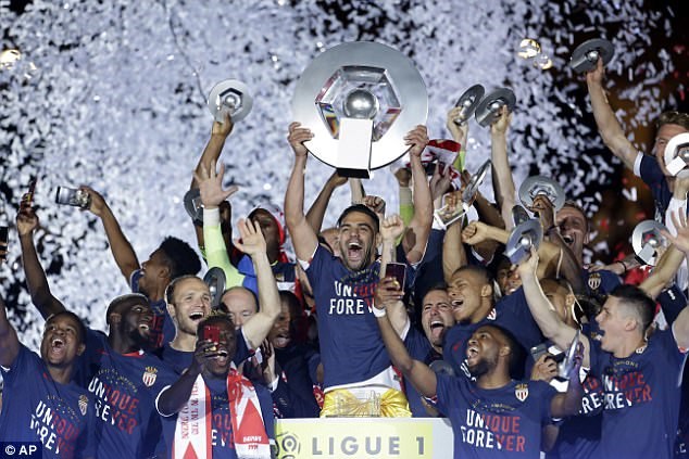Monaco vô địch Ligue mùa giải 2016-17. (Nguồn: AP)