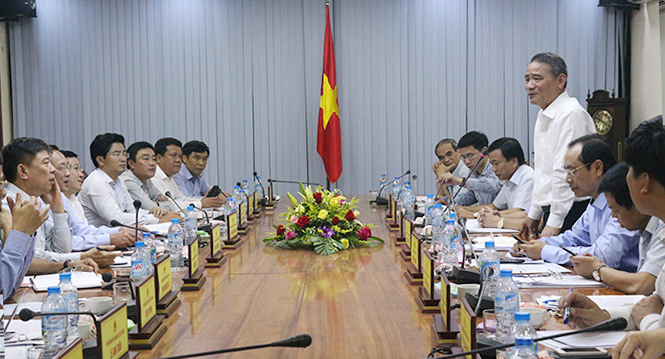 Đồng chí Trương Quang Nghĩa, Bộ trưởng Bộ Giao thông vận tải kết luận buổi làm việc