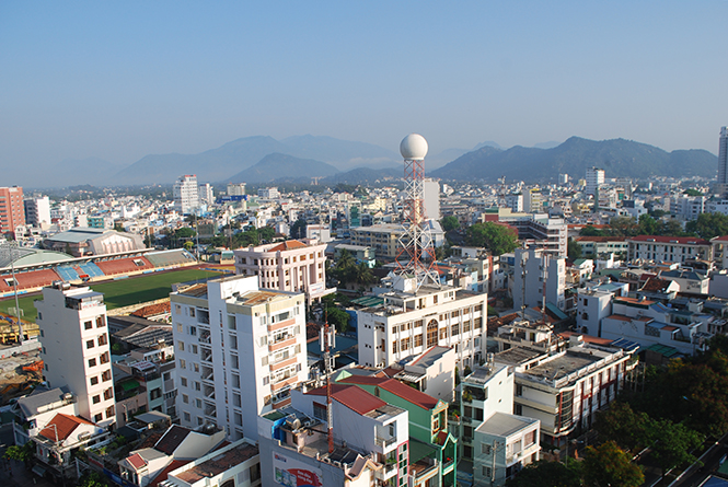 Thành phố Nha Trang, nhìn từ trên cao.