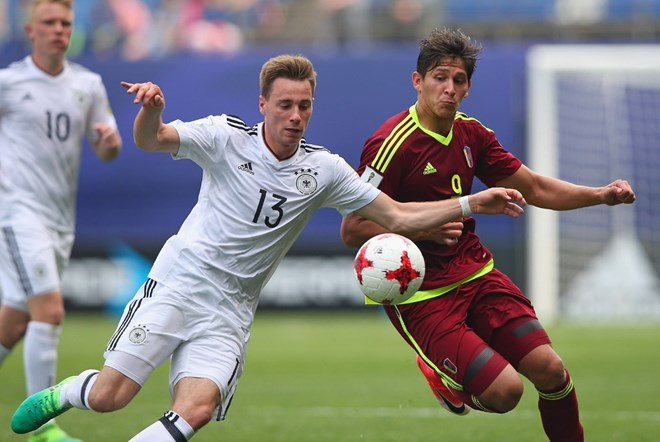  U20 Đức gặp khó, trong khi U20 Venezuela nhiều khả năng sẽ sớm đi tiếp. (Nguồn: Getty Images)