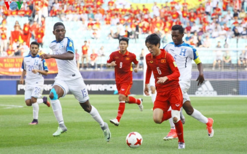 Khả năng dứt điểm kém là điểm yếu lớn nhất của U20 Việt Nam tại kì World Cup lần này. (Ảnh: Trọng Phú)