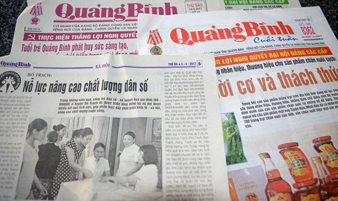 Báo Quảng Bình luôn tích cực tuyên truyền về dân số - kế hoạch hóa gia đình.