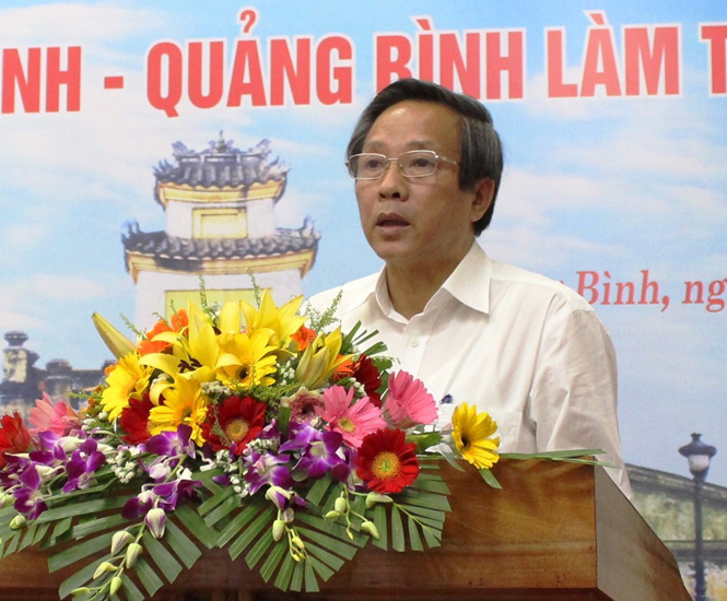 Đồng chí Hoàng Đăng Quang, Ủy viên Trung ương Đảng, Bí thư Tỉnh uỷ, Chủ tịch HĐND tỉnh phát biểu chỉ đạo hội thảo