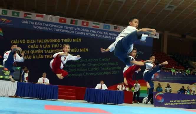 VN giành 4 HCV quyền taekwondo thiếu niên châu Á 2017