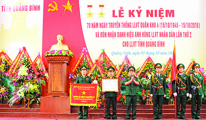 LLVT Quảng Bình đón nhận danh hiệu “Anh hùng LLVTND” lần thứ 2.