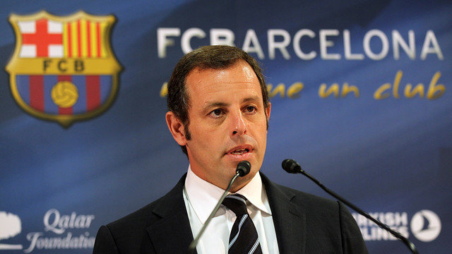 Cựu chủ tịch Barca Rosell cũng có liên quan trong bản báo cáo điều tra của ông Garcia. Ảnh: BARCELONA