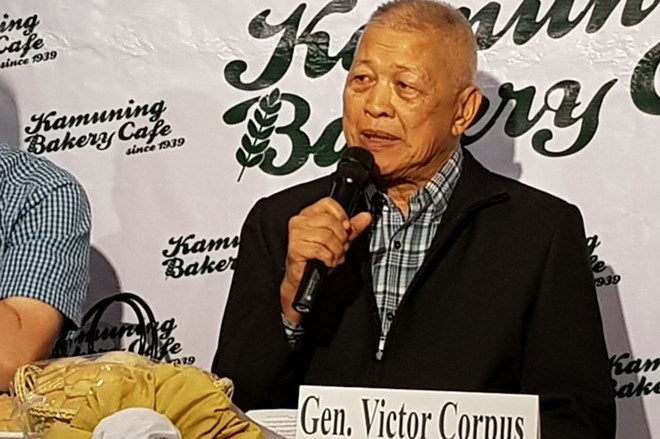 Cựu Giám đốc Cơ quan tình báo quân đội Philippines, Tướng Victor Corpus. (Nguồn: ABS-CBN News)