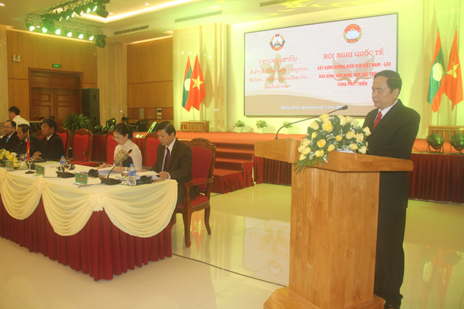Đồng chí Trần Thanh Mẫn, Ủy viên Trung ương Đảng, Chủ tịch Ủy ban Trung ương MTTQVN phát biểu khai mạc hội nghị.