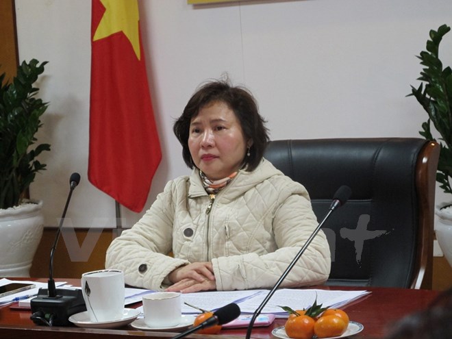 Thứ trưởng Bộ Công Thương Hồ Thị Kim Thoa. (Ảnh: PV/Vietnam+)