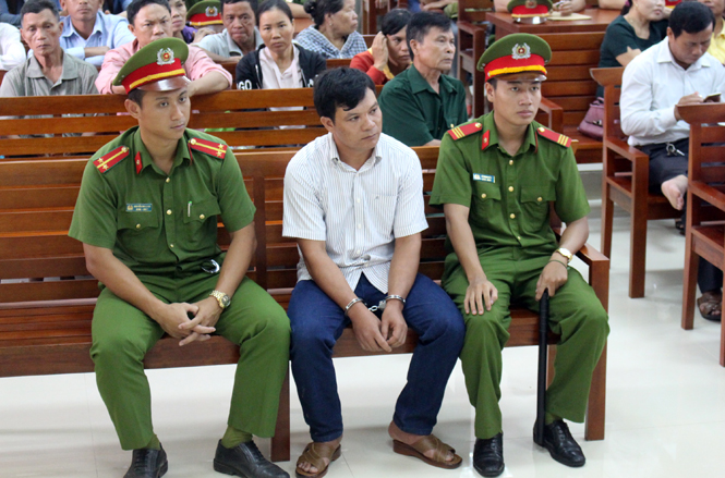 Bị cáo Nguyễn Ngọc Sơn tại phiên tòa