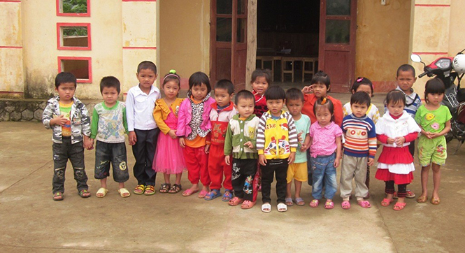 Trẻ em suy dinh dưỡng thể thấp còi chiếm tỷ lệ cao ở huyện Tuyên Hóa.