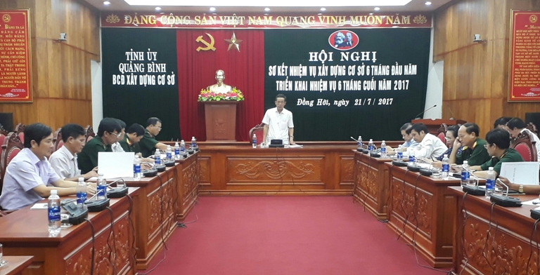  Đồng chí Trưởng Ban Chỉ đạo xây dựng cơ sở tỉnh, Trần Công Thuật phát biểu kết luận hội nghị