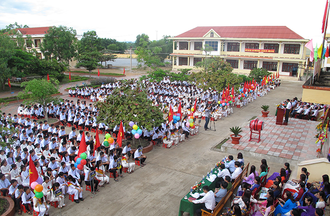 Điều kiện cơ sở vật chất ở các trường học trên địa bàn huyện Quảng Trạch được cải thiện rõ rệt.