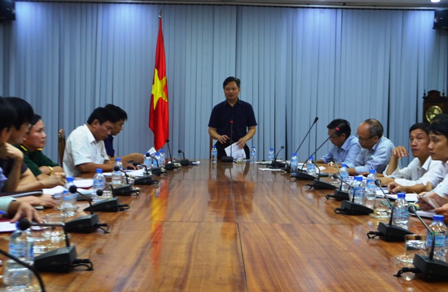 Đ/c Nguyễn Tiến Hoàng, Phó Chủ tịch UBND tỉnh kết luận buổi làm việc