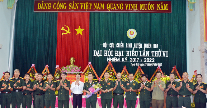 Ban Chấp hành Hội CCB huyện Tuyên Hóa nhiệm kỳ 2017-2022.