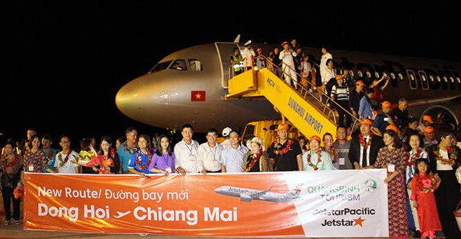 Đường bay Đồng Hới-Chiang Mai (Thái Lan) mở ra cơ hội giao lưu, hợp tác phát triển trên nhiều lĩnh vực.