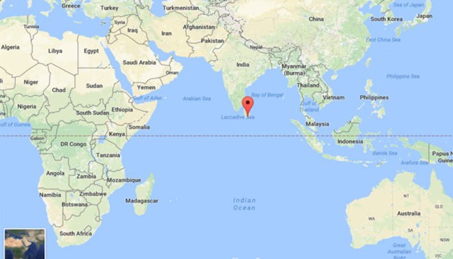 Cảng Hambantota, nơi Trung Quốc sẽ khai thác trong vòng 99 năm. (Nguồn: Google Map)