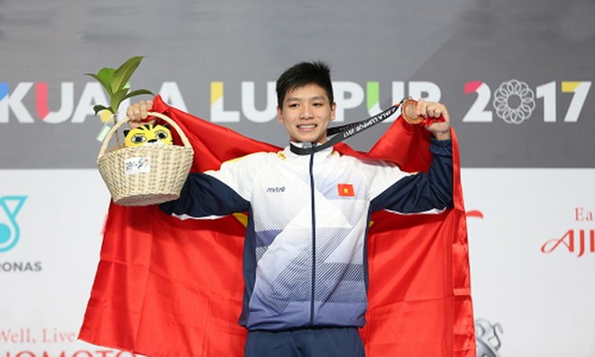 Trước đó, Nguyễn Hữu Kim Sơn đã đoạt huy chương đồng SEA Games ngay trong lần đầu dự giải. (Nguồn: vnexpress.net)