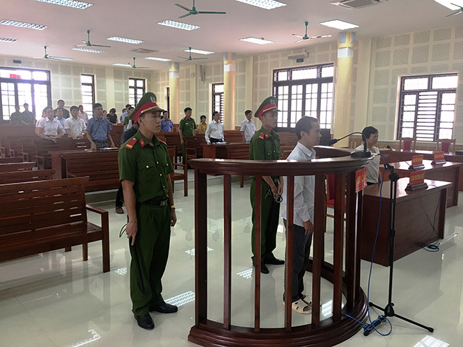  Bị cáo Phạm Bá Dư tại phiên tòa.