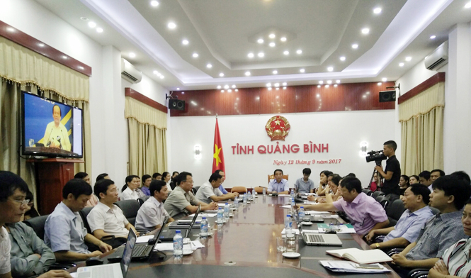 Các đại biểu tham dự hội nghị tại tỉnh Quảng Bình.